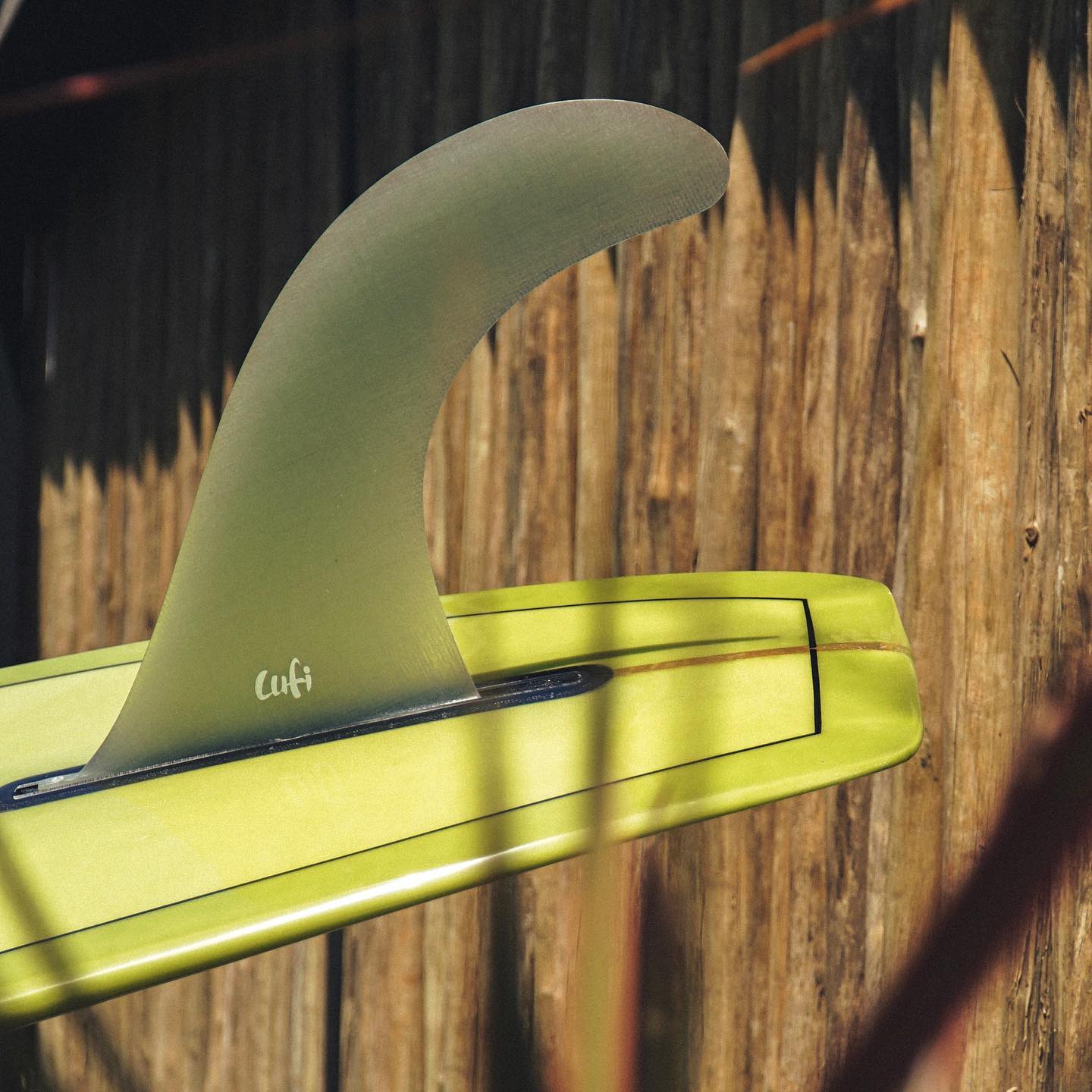 Quilha e prancha verde da Lufi.