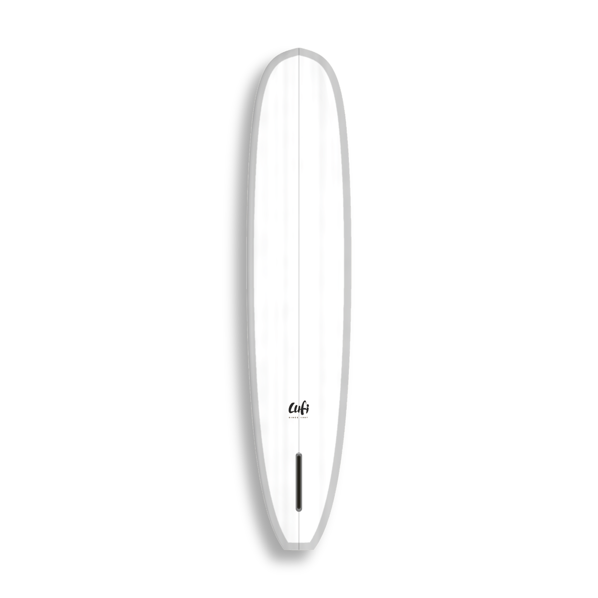 Longboard California Dream da Lufi Surf Co na cor Branco, visto pelo bottom