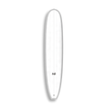 Longboard California Dream da Lufi Surf Co na cor Branco, visto pelo deck
