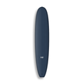 Longboard Gladiator da Lufi Surf Co na cor Azul Marinho, visto pelo deck