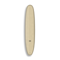 Longboard La Union da Lufi Surf Co na cor Areia, visto pelo deck