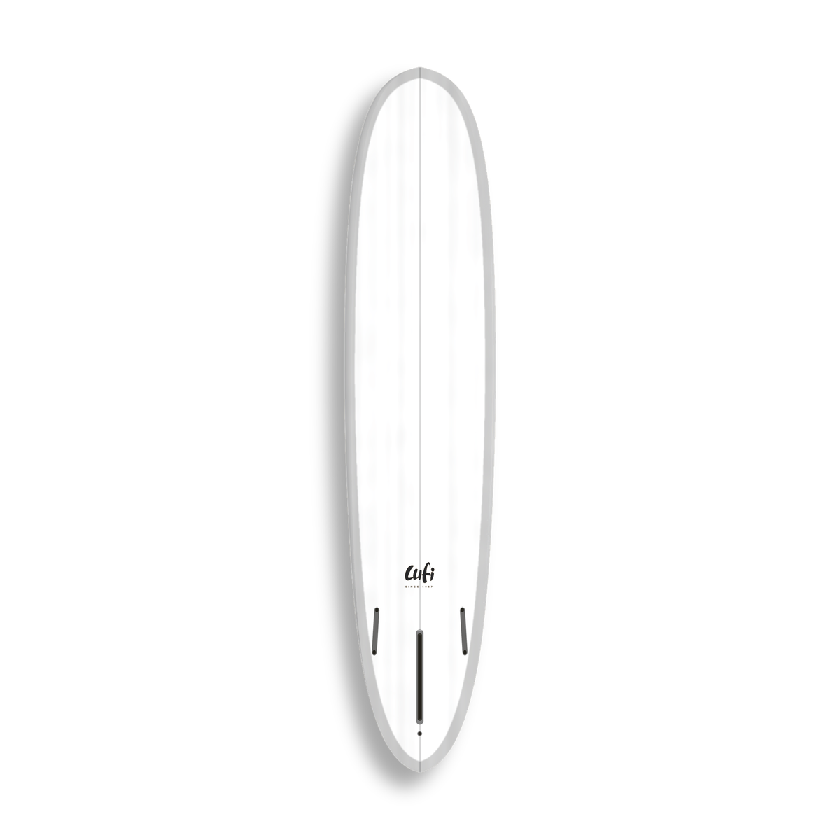 Longboard Magic da Lufi Surf Co na cor Branco, visto pelo bottom