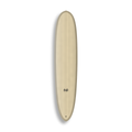 Longboard Magic da Lufi Surf Co na cor Areia, visto pelo deck