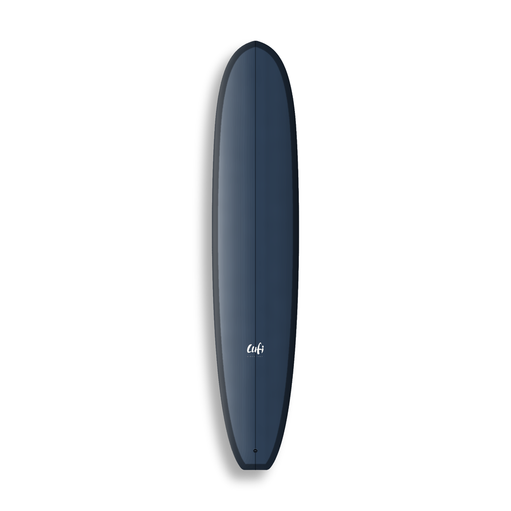 Longboard One Piece da Lufi Surf Co na cor Azul Marinho, visto pelo deck