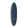 Mid-length Round Twin da Lufi Surf Co na cor Azul Marinho, visto pelo deck