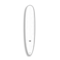 Longboard Sea Captain da Lufi Surf Co na cor Branco, visto pelo deck
