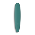 Longboard Sea Captain da Lufi Surf Co na cor Verde Água, visto pelo deck