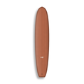 Longboard The One da Lufi Surf Co na cor Terracota, visto pelo deck