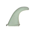 Quilha Singular 11" da Lufi na cor Verde Sálvia, de perfil em fundo branco, com o gancho estendido e a base parafusada